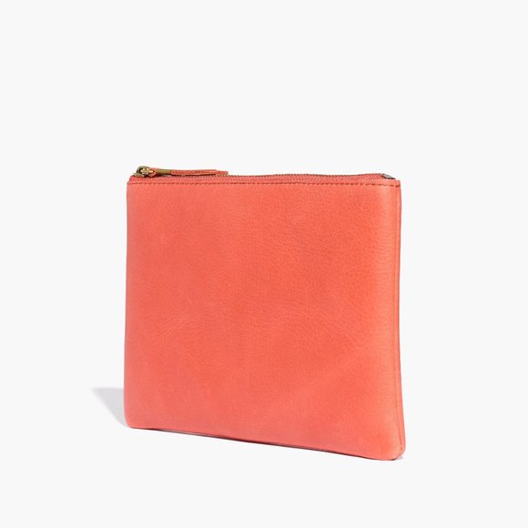 [NWT] Madewell The Leather Pouch Clutch - Picture 1 of 4